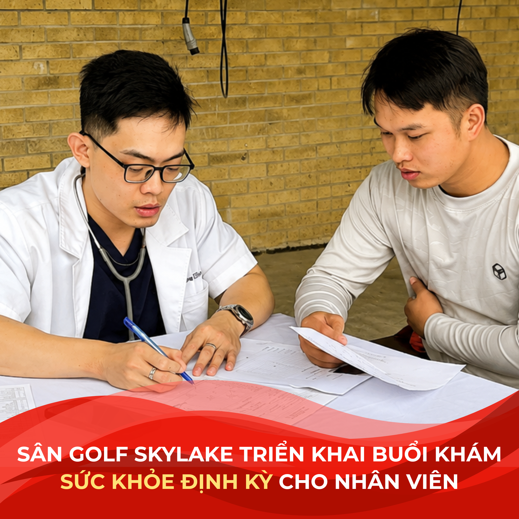 Sân golf Skylake triển khai buổi khám sức khỏe định kỳ cho nhân viên